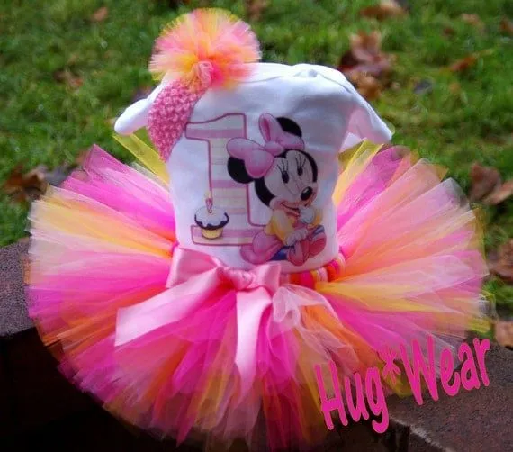 Custom Birthday Baby Minnie Mouse tutu 12m 18m 24m 2t by HugWear
