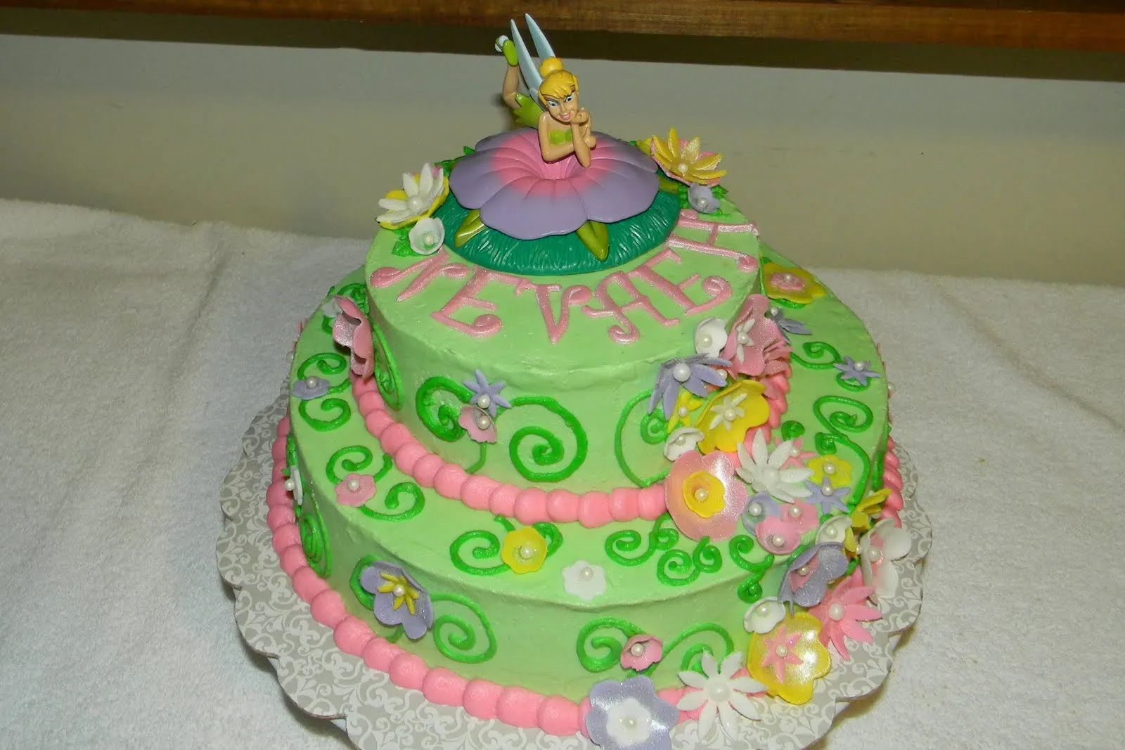 Custom Cakes by Christy: Tinkerbell Baby Shower Cake