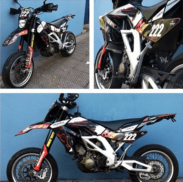 Custom Graphics Aprilia Super Moto | Maguila Racing