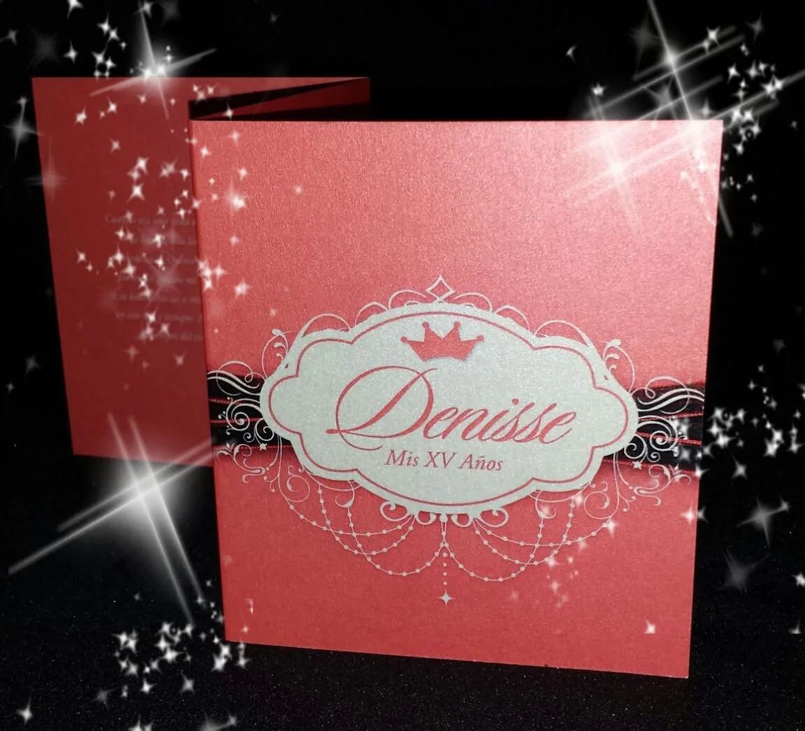 Custom Princess Invitations: XV Invitations