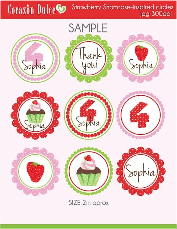 Custom Strawberry Shortcake-inspired Printable by corazondulce