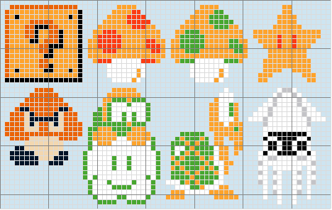La Cute Artesana: Punto de Cruz: Gráficos Mario Bross en punto de cruz