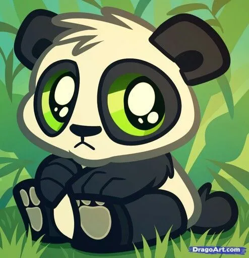 Cute cartoon panda | Pandas favorite animal | Pinterest