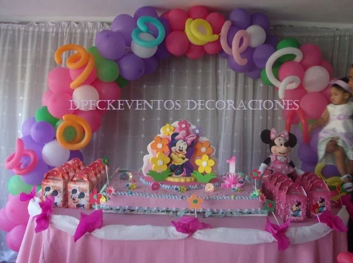 D' PECK EVENTOS DECORACIONES: DECORACION CUMPLEAÑOS MINNIE