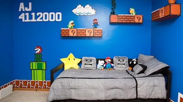 Dad Gets '1 Up' for Super Mario Bros.-Themed Kid's Bedroom - ABC News