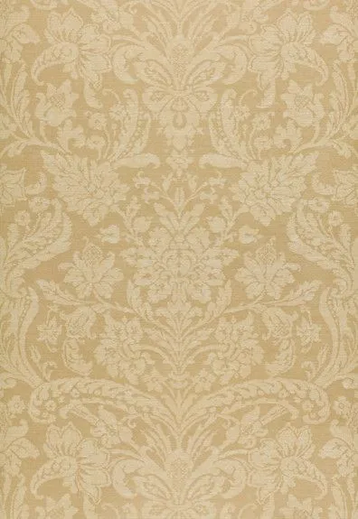 Damask Floreale Wallpaper, Beige - traditional - wallpaper - by F ...