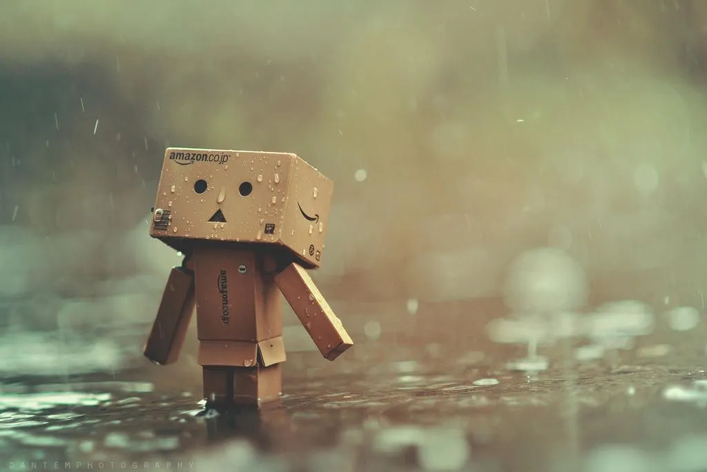 Danbo in the rain by inzanenewbie on DeviantArt