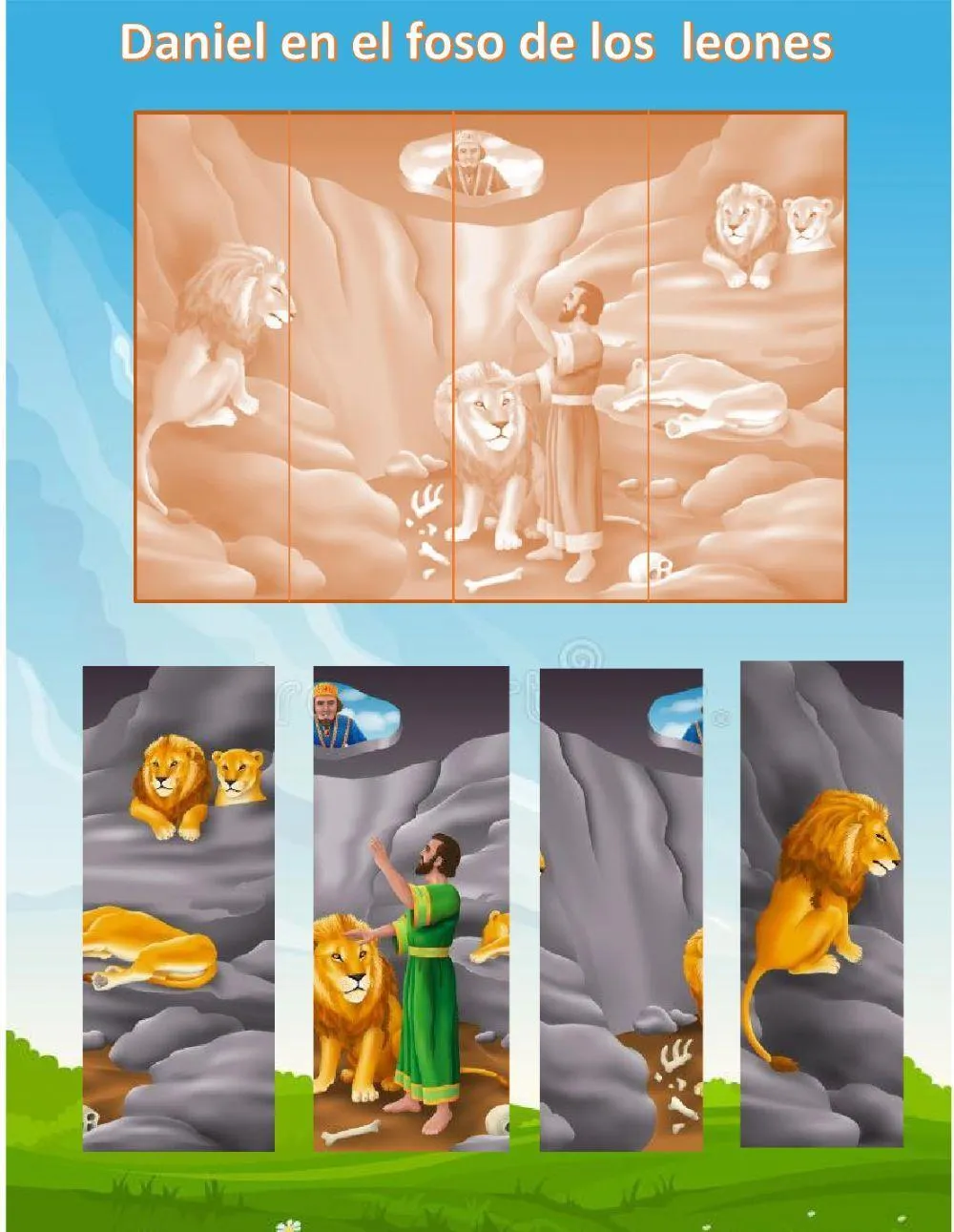 Daniel en el foso de los leones interactive worksheet | Live Worksheets