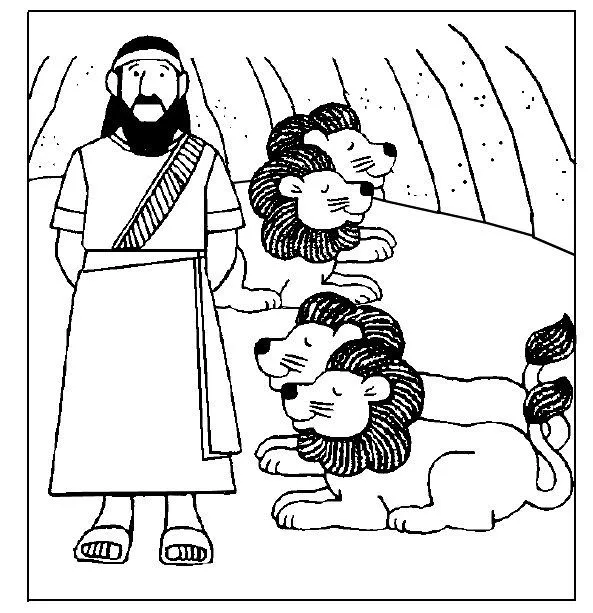 DANIEL Y LOS LEONES. DIBUJOS PARA COLOREAR | Páginas para colorear  preescolar, Páginas para colorear, Páginas para colorear de biblia