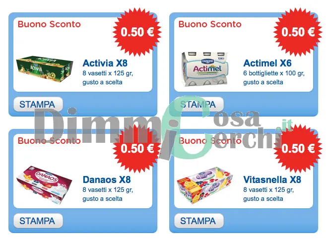 Danone – Nuovi coupon da stampare - DimmiCosaCerchi.