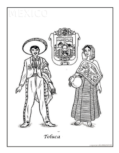 Trajes tipicos de colombia para colorear - Imagui