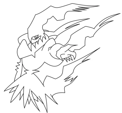 Darkrai coloring page / picture | Super Coloring