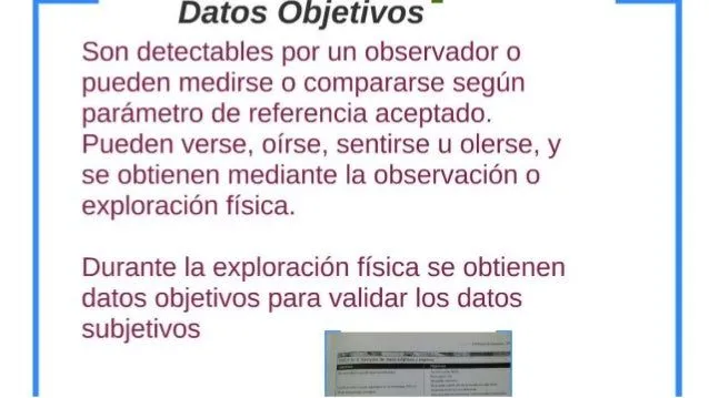 datos objetivos y subjetivos