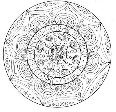 daydream believer: Coloring Therapy - Mandalas