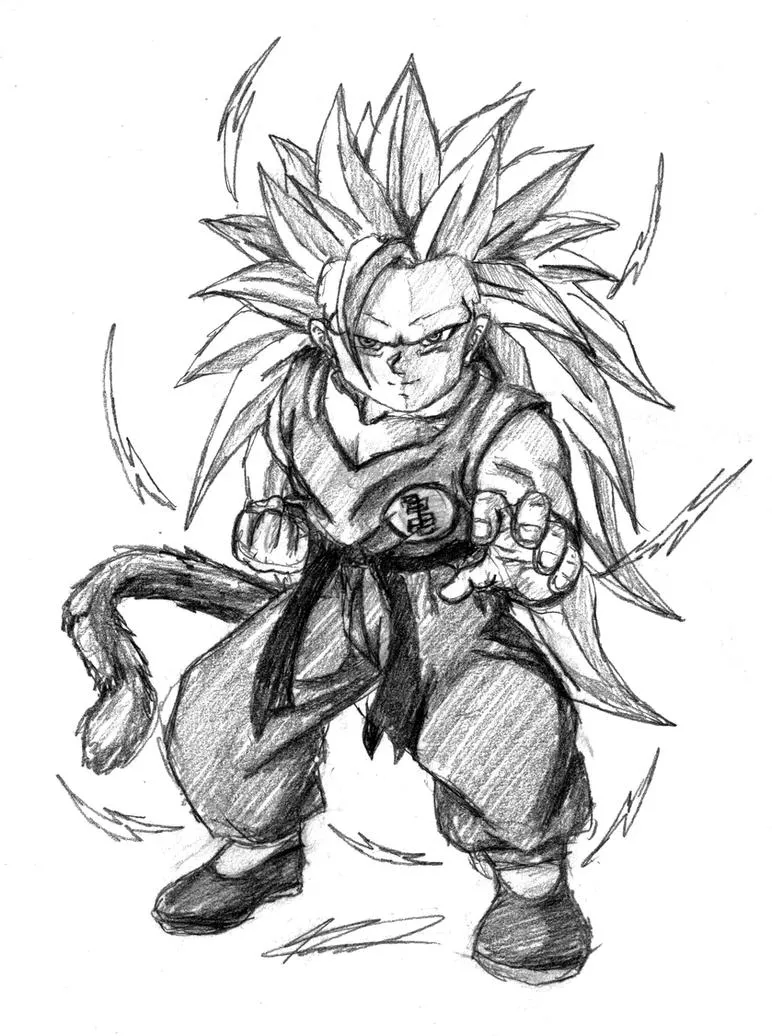 DB Kid Goku SSJ 3 by camelopardalis1989 on DeviantArt