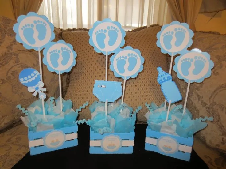 D'bombon: Centros de Mesa para Baby Shower Niño