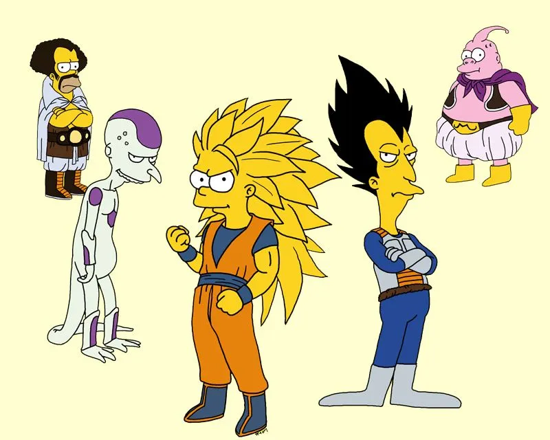 DBZ, Naruto y Saint Seiya según los Simpson… « Zona Zero