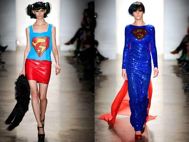 DC Comics Super Heroes on Runway Show | livelamode
