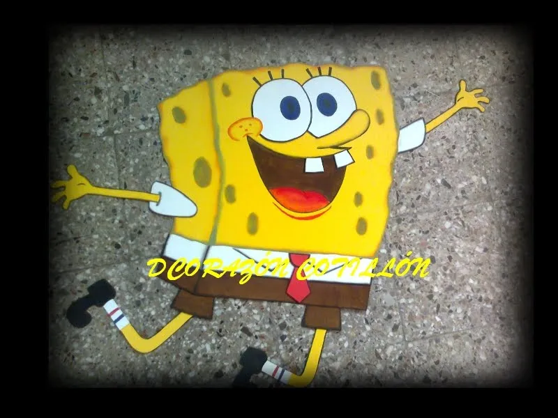 DE CORAZON COTILLON: BOB ESPONJA EN GOMA EVA