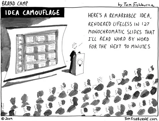Death by PowerPoint" cartoon | Tom Fishburne: Marketoonist