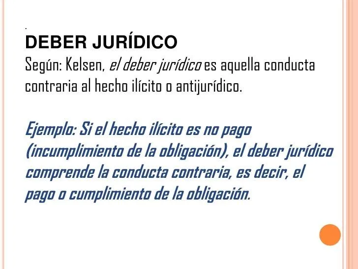 Deber juridico