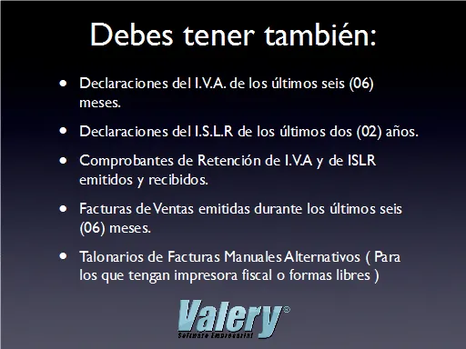 Deberes Formales Exigidos por el SENIAT en una Fiscalización ...