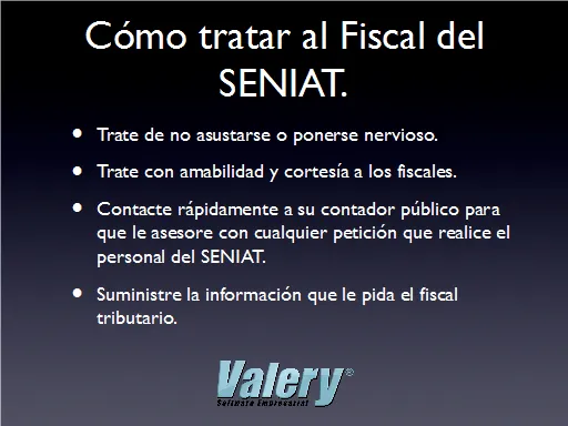 Deberes Formales Exigidos por el SENIAT en una Fiscalización ...