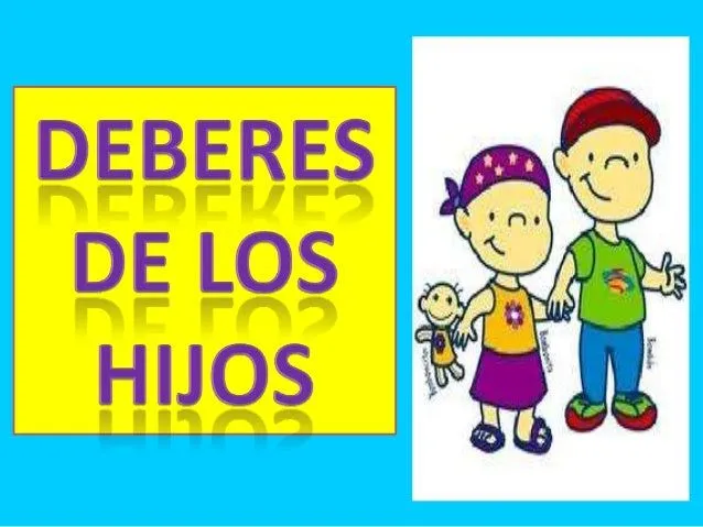 Deberes en el hogar de los niños - Imagui