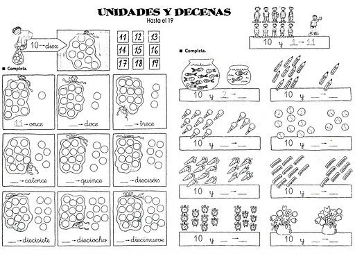 Decena ejercicios imagenes para colorear - Imagui