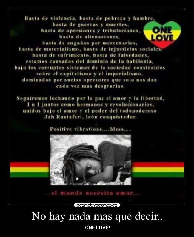 Frases de rasta love - Imagui