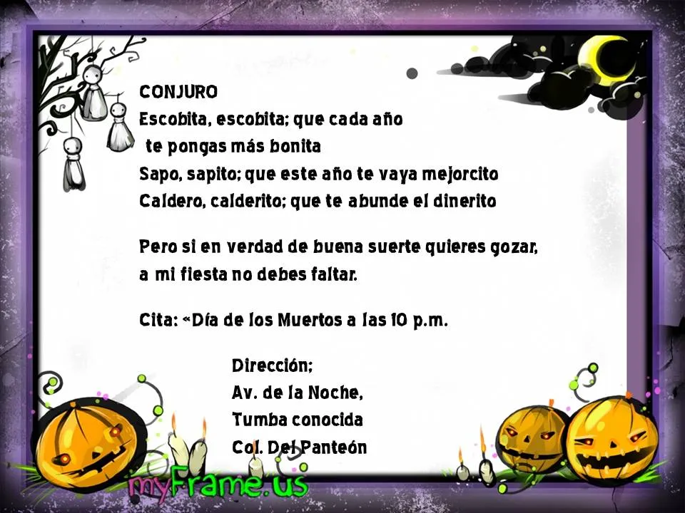 Para decir... ¡Te quiero!: Otra Frase para Halloween