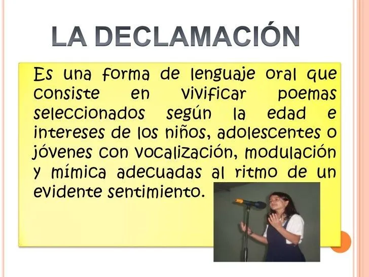 DECLAMACIÓN