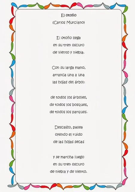 Poesia para mi escuela cortos - Imagui