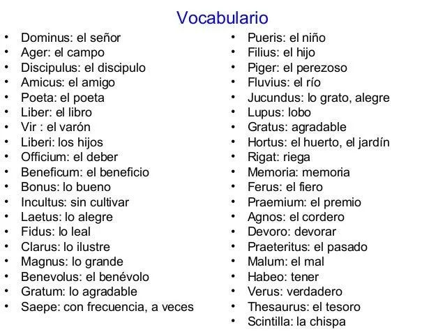 Las declinaciones latinas