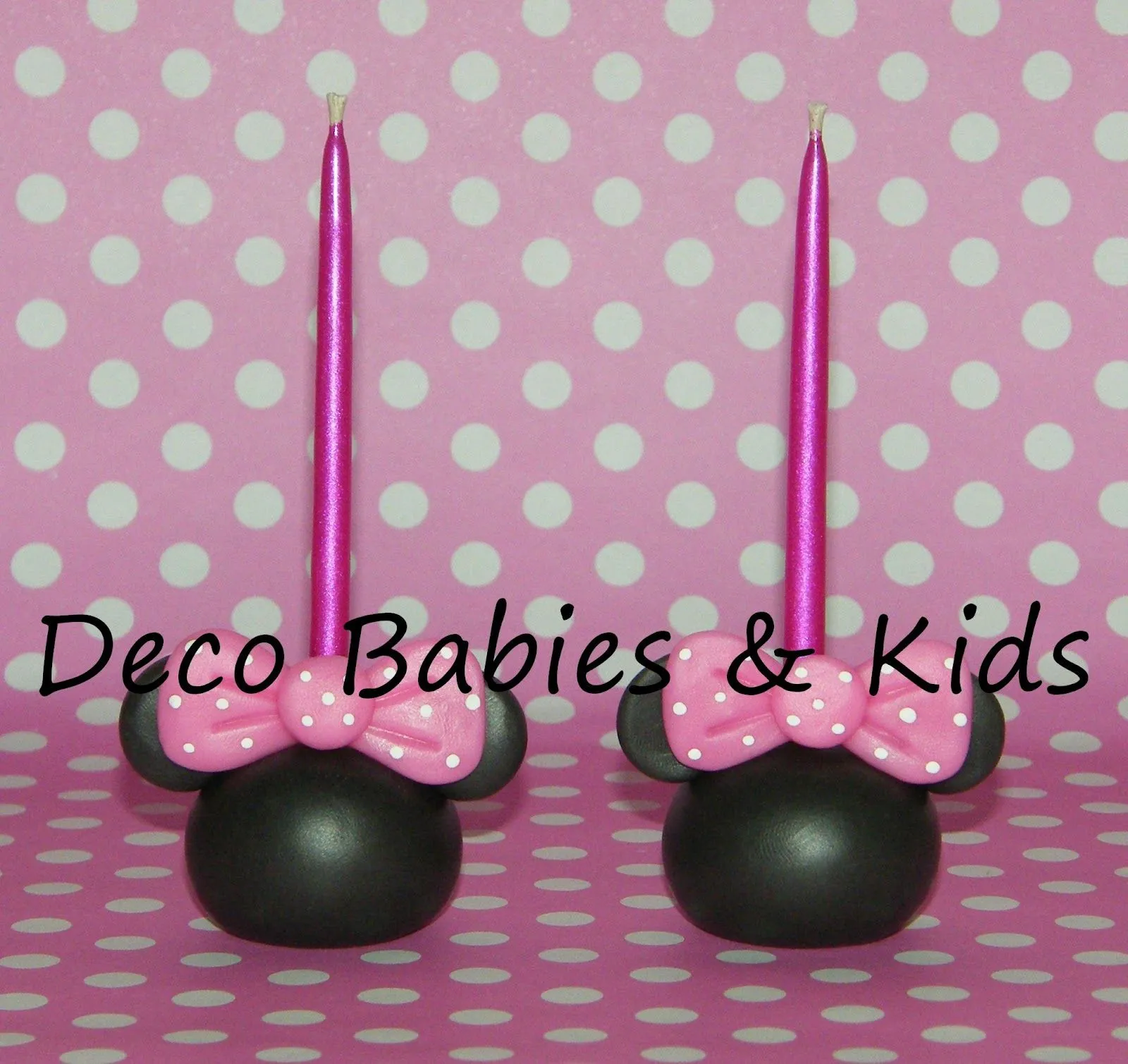 Deco Babies & Kids: Portavelitas silueta Minnie