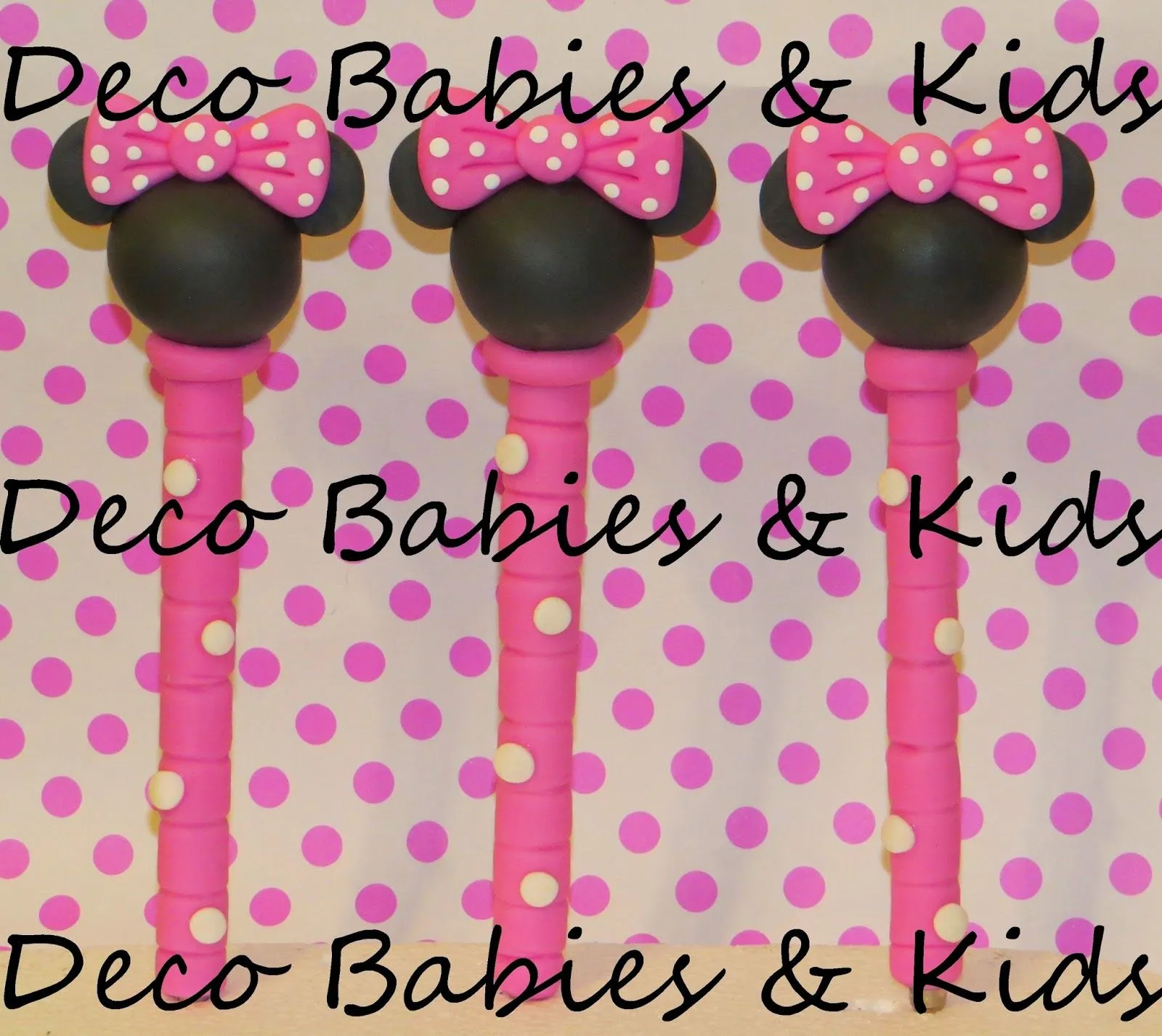 Deco Babies & Kids: Lapiceras decoradas Mickey y Minnie