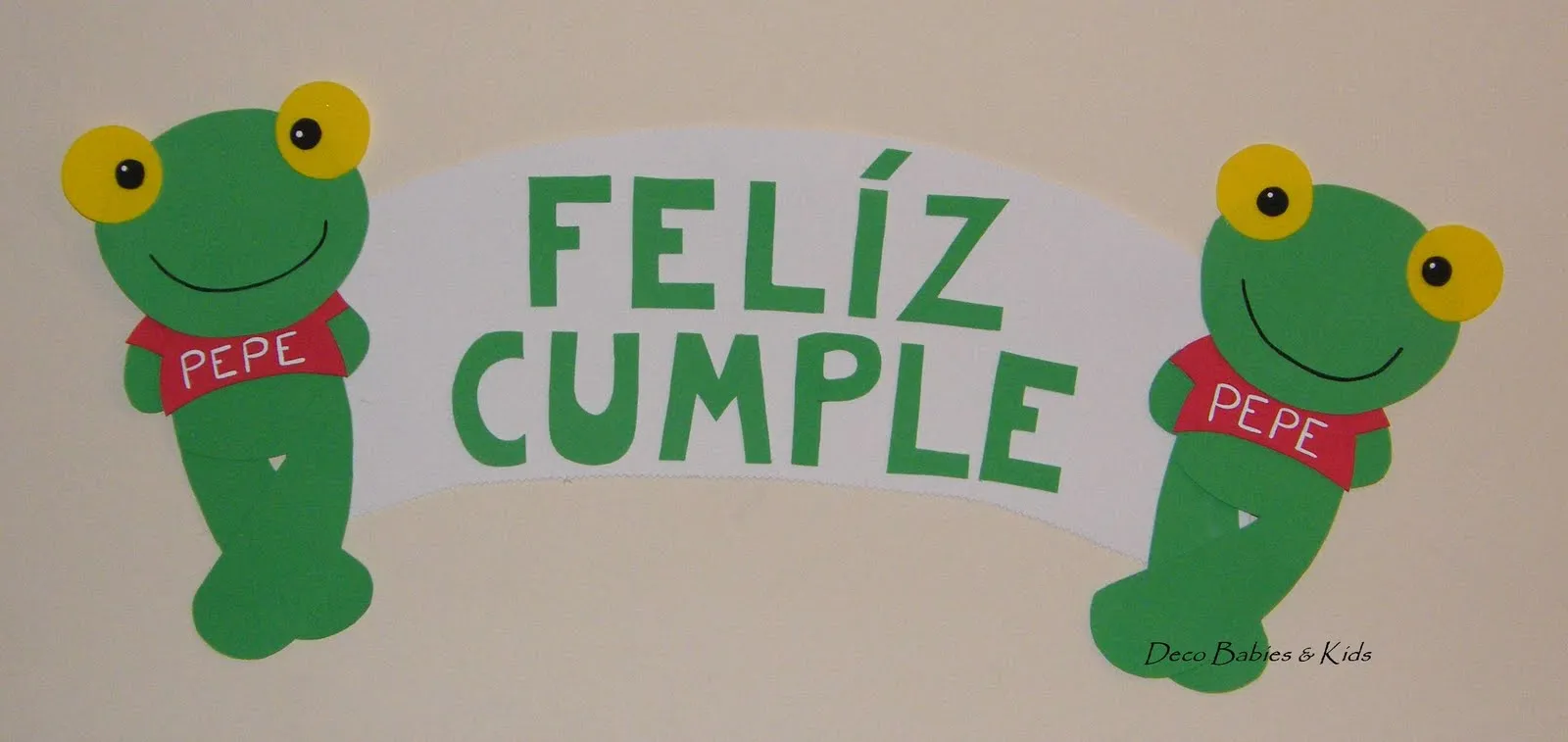 Deco Babies & Kids: Cartel Felíz Cumple Sapo Pepe