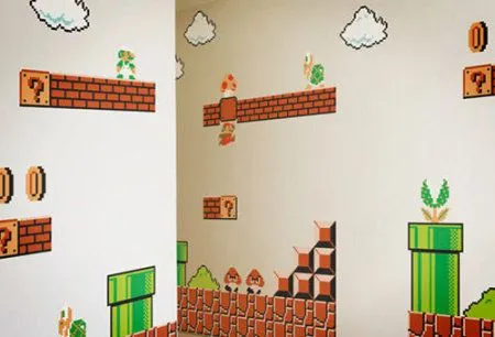 Decora tu cuarto con Super Mario y su mundo.