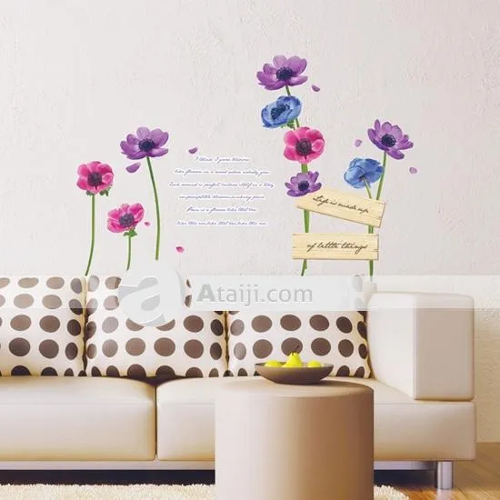 Decora y diviértete: Decorar con flores en la pared