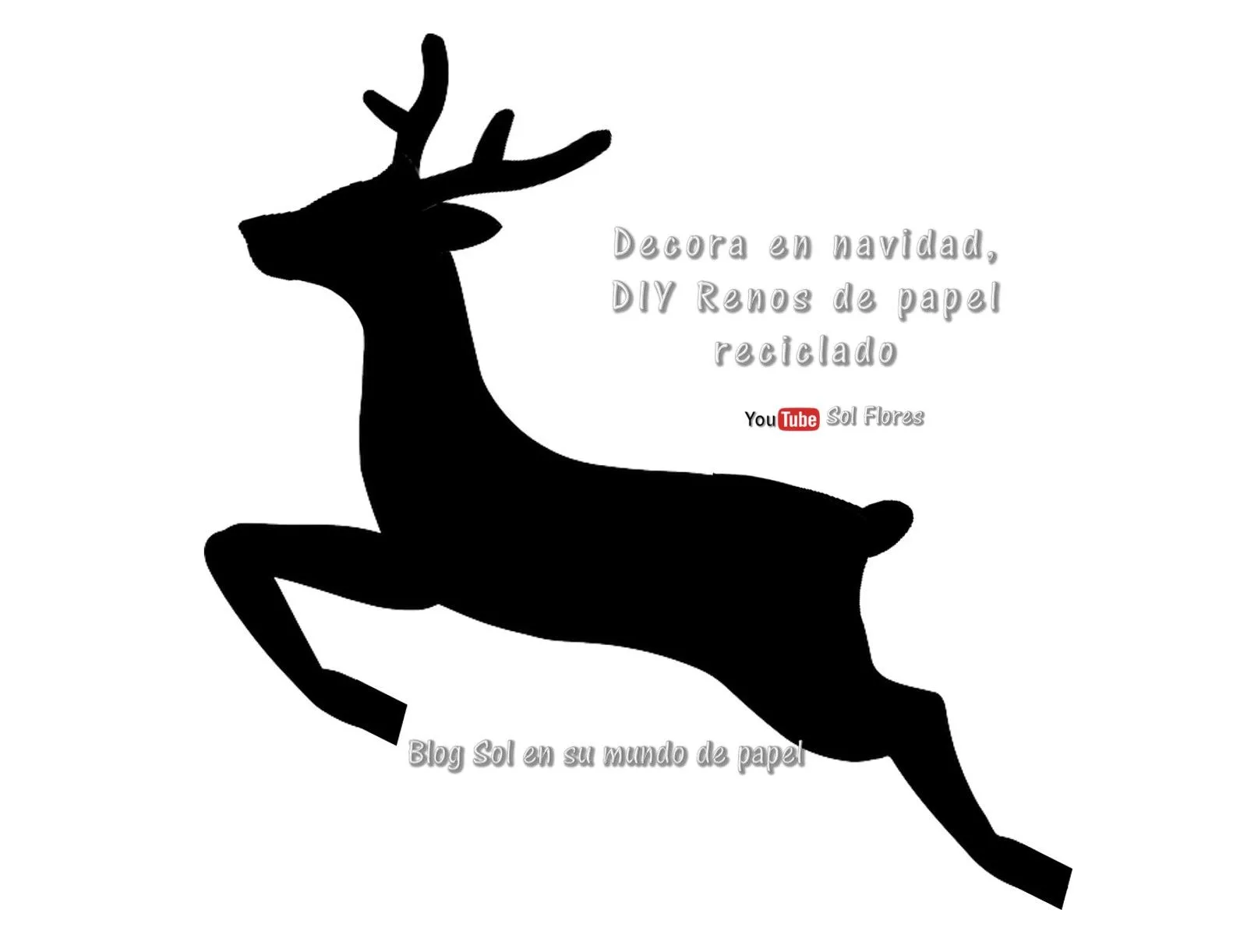 Decora en navidad DIY renos de papel reciclado