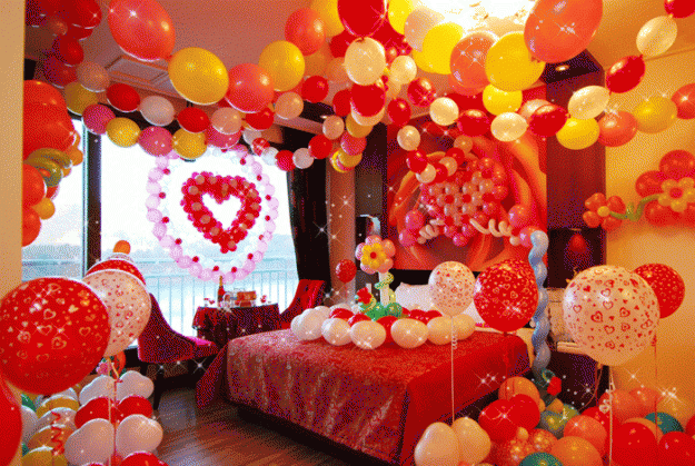 Decoracion Para El 14 De Febrero Con Globos | Auto Design Tech