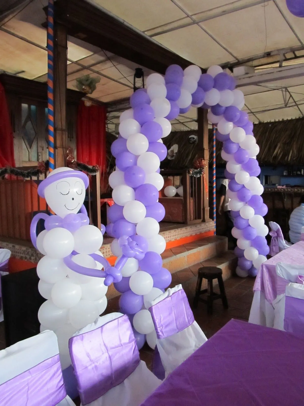 DECORACION ANGELES CON GLOBOS PRIMERA COMUNION | Decoracion ...