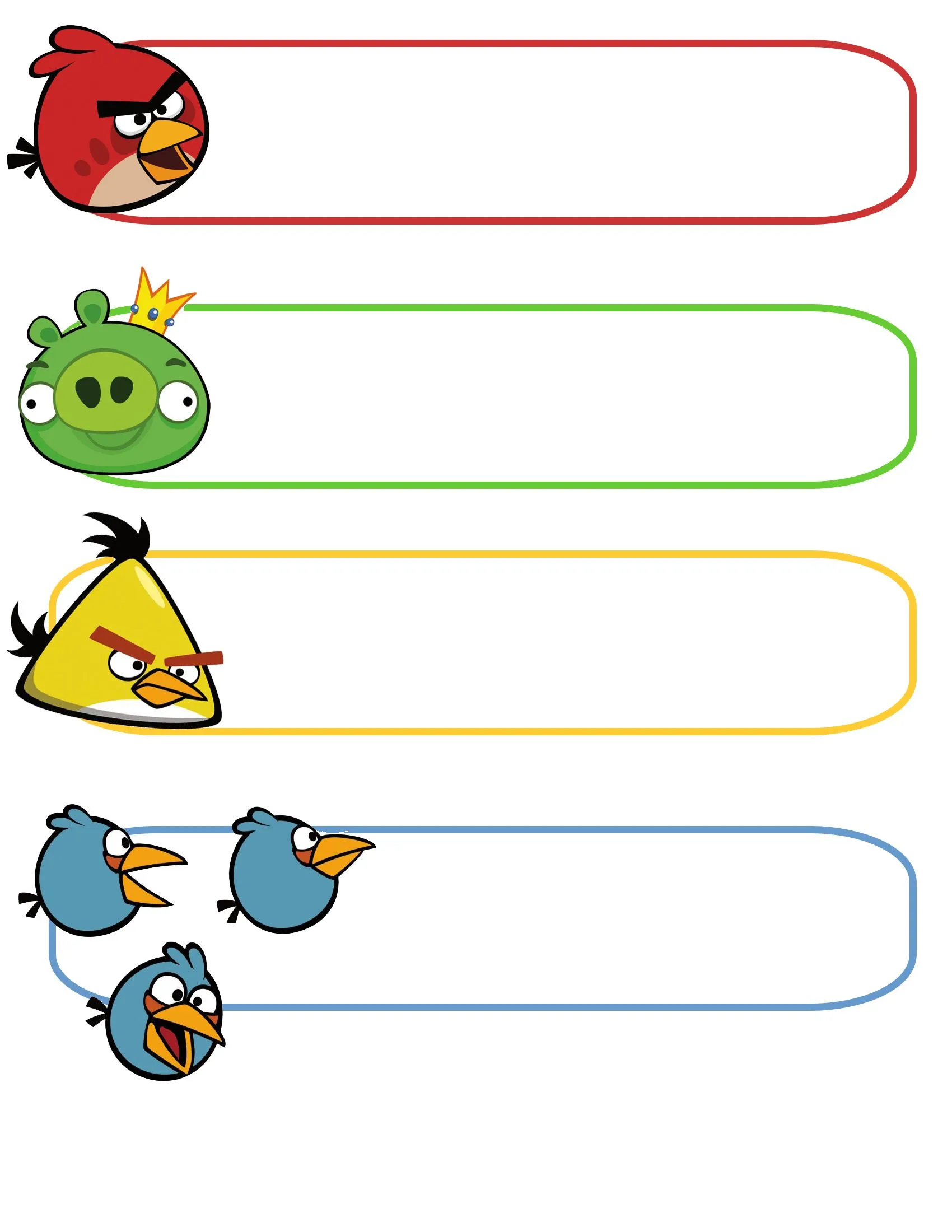 Angry Birds: Ideas de fiesta