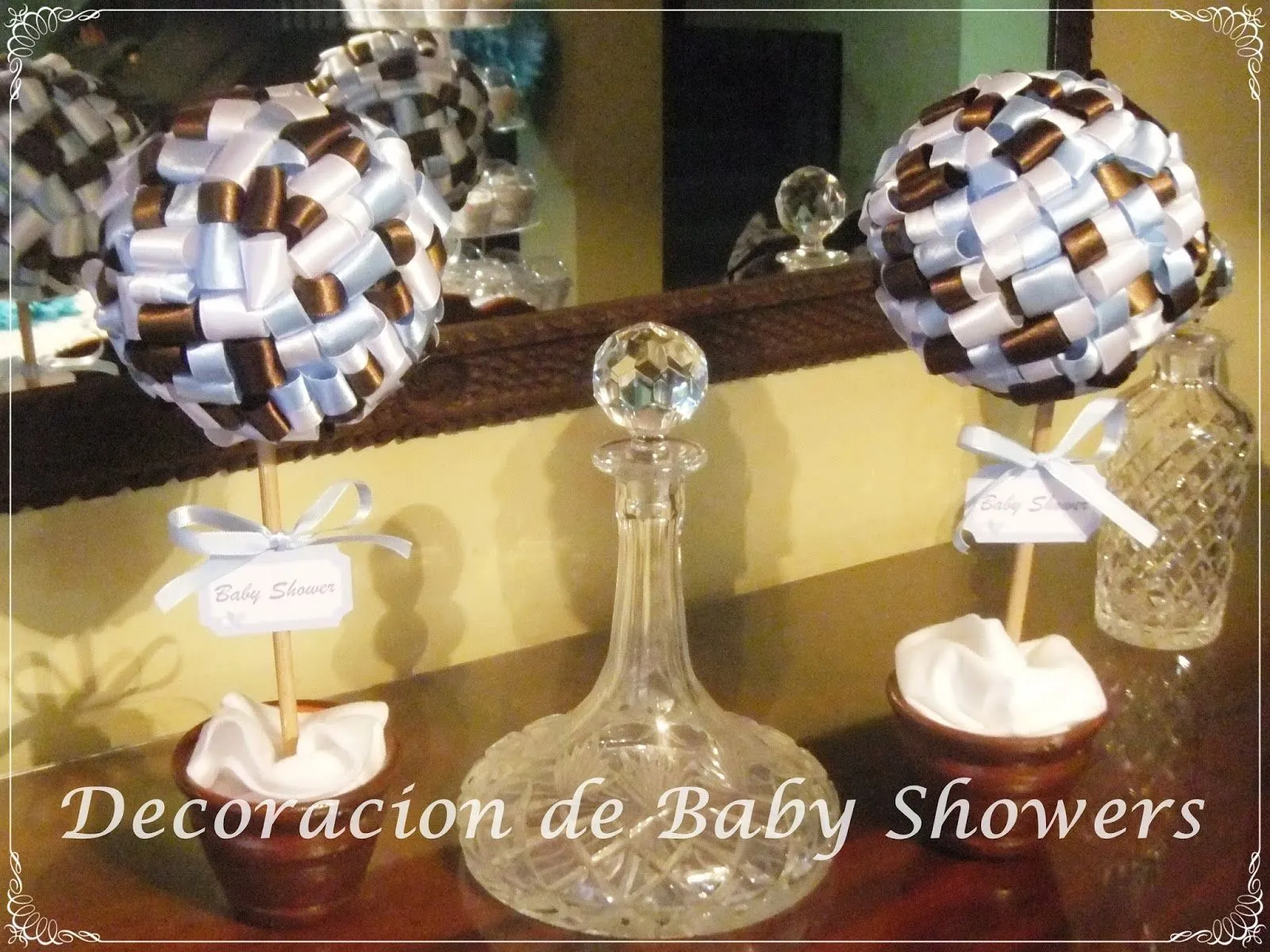 Decoracion de Baby Shower: Centros de mesa para Baby Shower