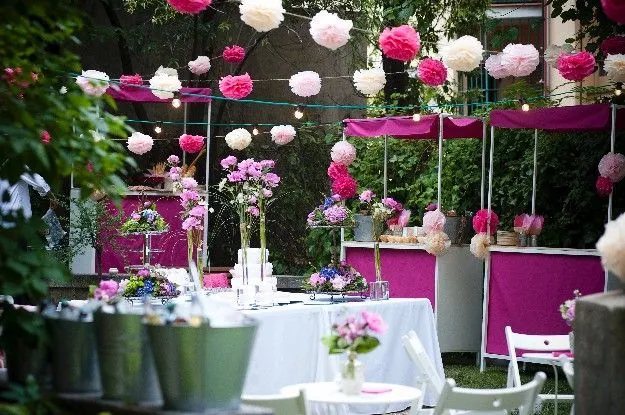 Decoración para bautizo en jardin - Imagui