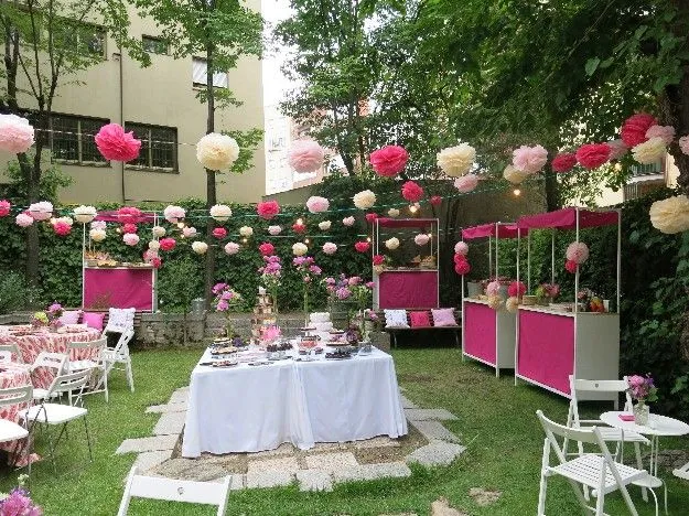 Decoración para bautizo en jardin - Imagui