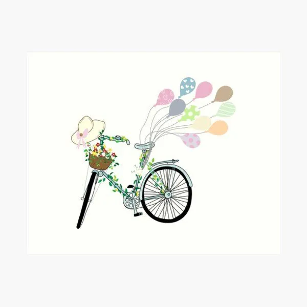 Decoración: Bicicleta Con Flores | Redbubble