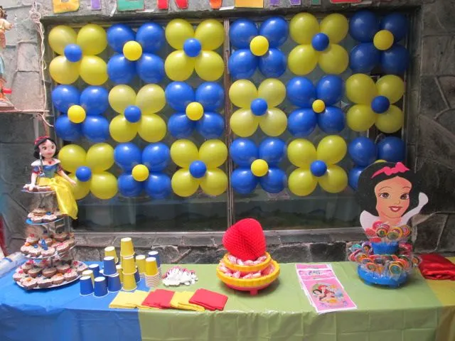 Decoración de blanca nieves fiestas infantiles - Imagui