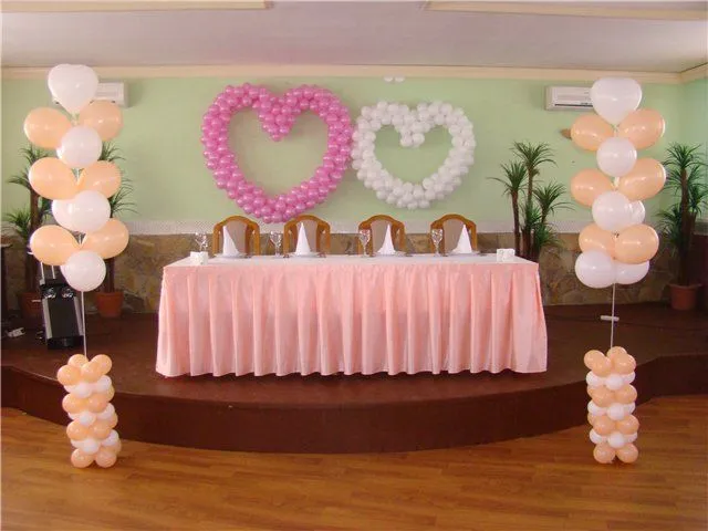 Decoración para matrimonio con globos - Imagui