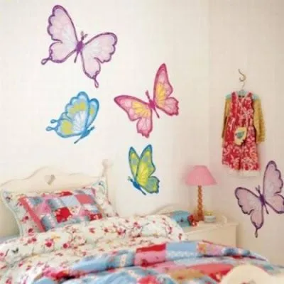 Decoracion y Casa: Decoraci{on cuartos de niñas con mariposas